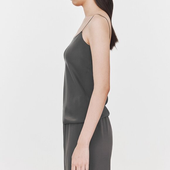 CHICJOC 100% Silk Minimalist Camisole grey size 40 - Picture 3 of 6